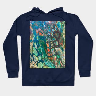 Galaxy pour cellular art Hoodie